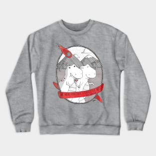 Dinosaurs In Love Crewneck Sweatshirt